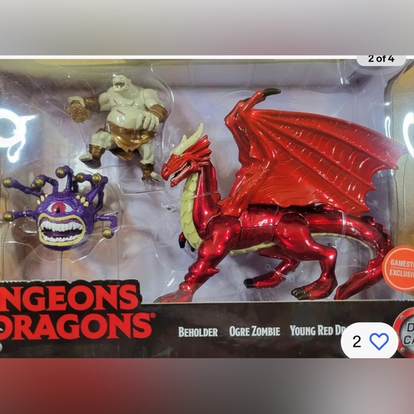 NWT Dungeons & Dragons die-cast Beholder,  Ogre Zombie & Young red Dragon - Picture 3 of 13